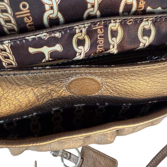 Tignanello Gold Metallic Leather Crossbody - Picture 7 of 8